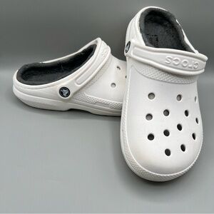 CROCS White Classic Clogs with Ventilation